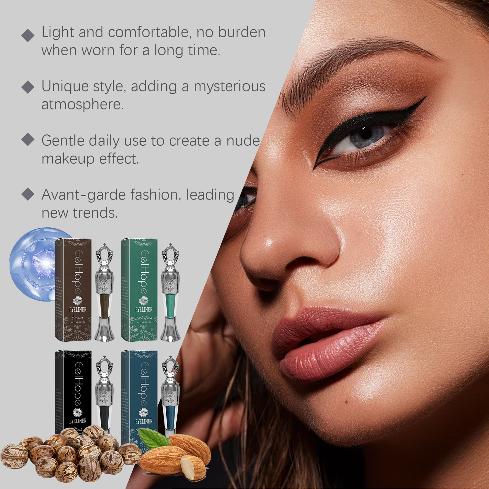 Colourful Eyeliner Pencil Smooth And Easy To Draw Natural Colors Lasting Moisturizing Comfortable Eye Makeup 5