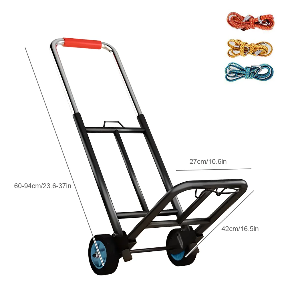 Portable Shopping Trolley Folding Hand Truck Household Luggage Trailer — image 4