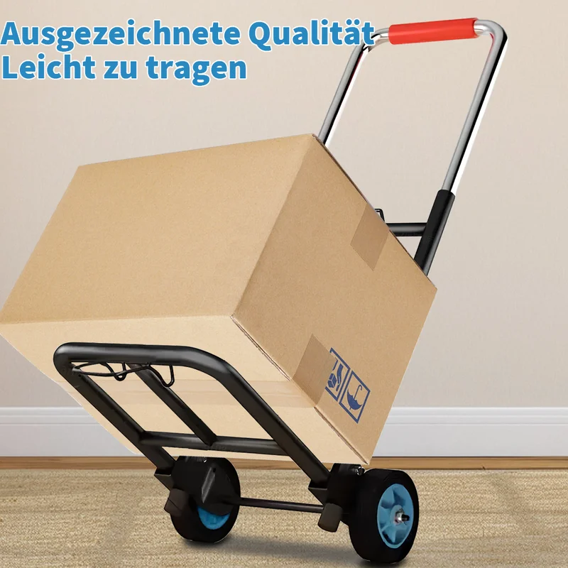 Portable Shopping Trolley Folding Hand Truck Household Luggage Trailer — image 6