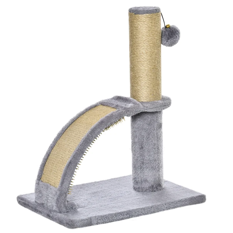 Cat Tree Activity Center with Scratching Massage Board and Hanging Ball — image 3