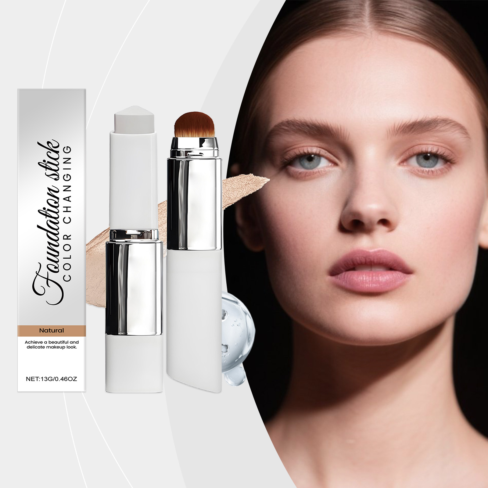Color Changing Foundation Stick Natural - Long-wearing Natural Hydrating 5