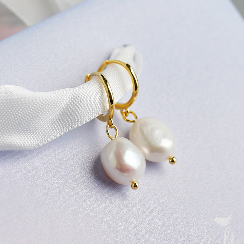 Women's S925 Sterling Silver Freshwater Pearl Earrings