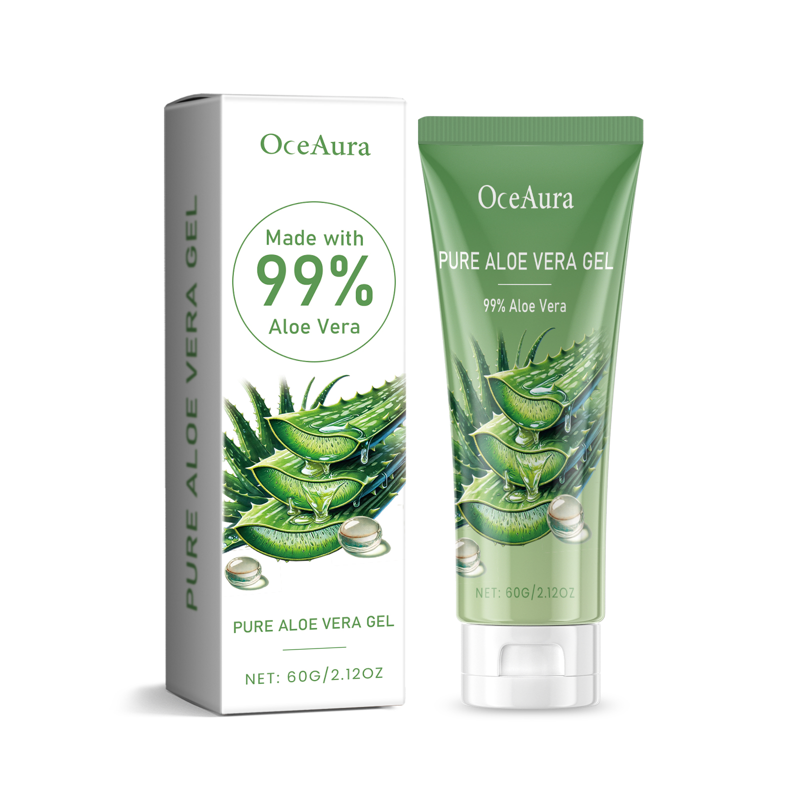 Aloe Vera Facial Gel Hydrating Moisturizing Soothing Nourishing Skin Care Gel Refreshing