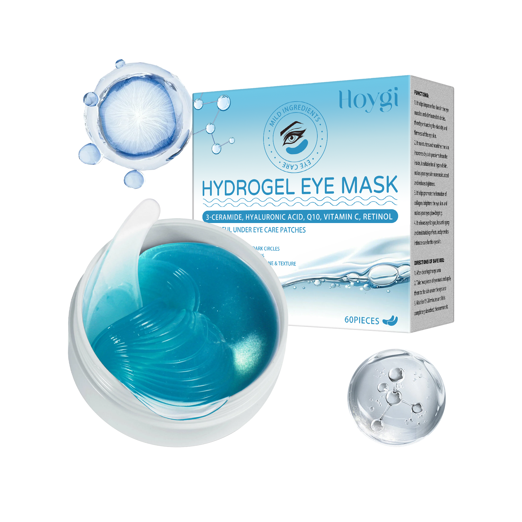 Retinol Eye Mask Gentle Care For Eye Area Nourishing Hydrating Moisturizing Anti Aging Treatment