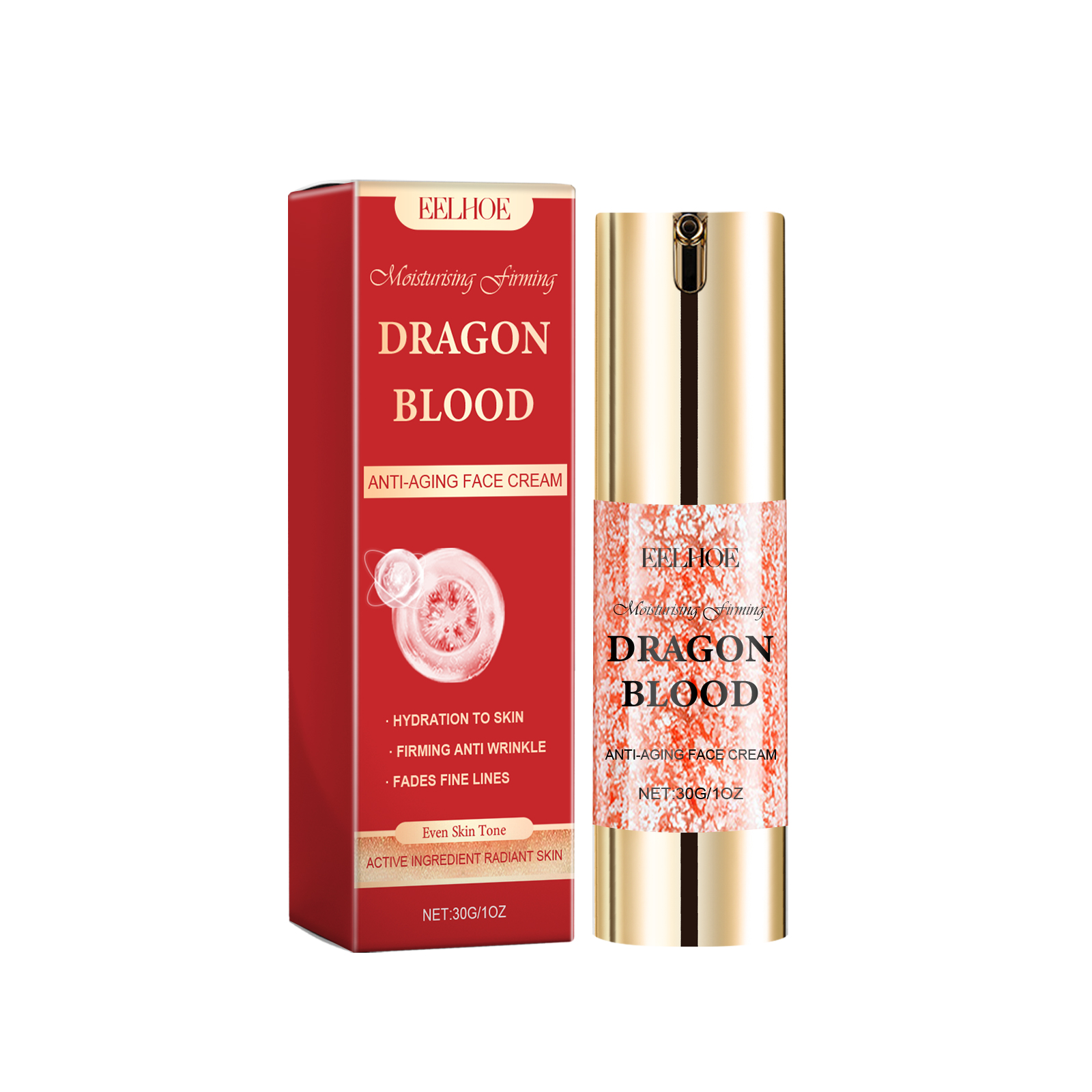 Dragon Blood Face Cream Anti Aging Brightening Firming Hydrating Nourishing Fade Fine Lines Facial Care