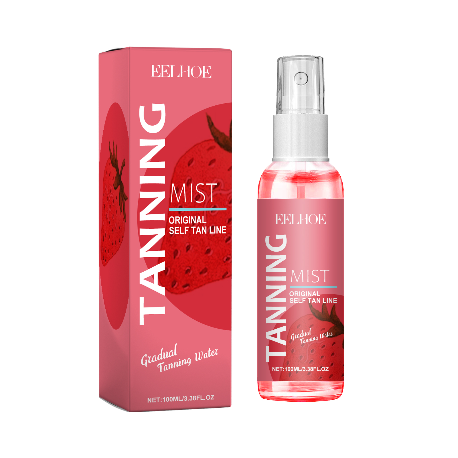 Tanning Mist Spray Sunless Bronzer Natural Glow Moisturizing Brightening Skin Tone Body Care