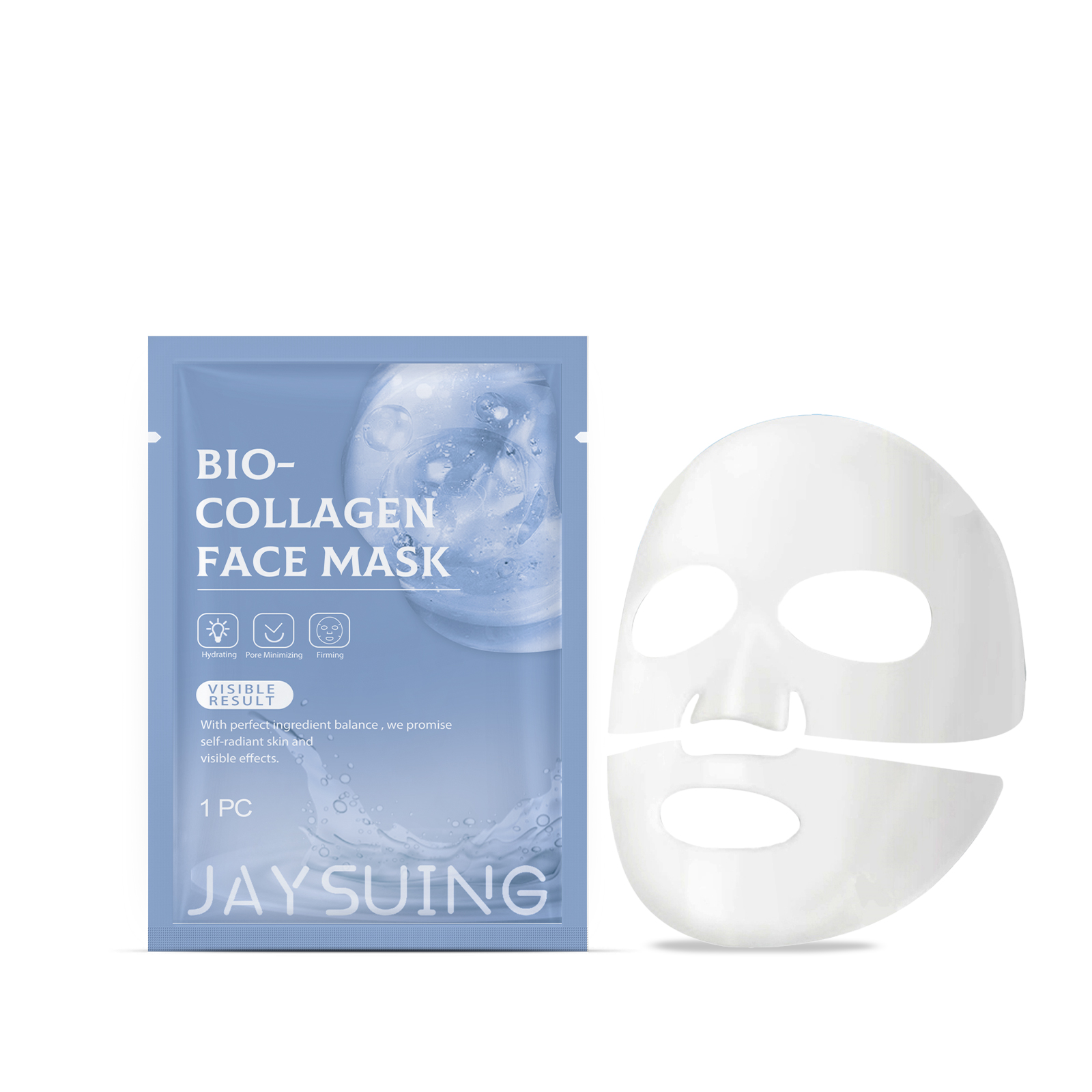 Collagen Hydrating Face Sheet Mask Firming Brightening Moisturizing Anti Aging Fade Fine Lines Skin Care