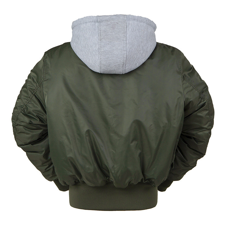 Oversized Hooded MA1 Air Force Bomber Jacket