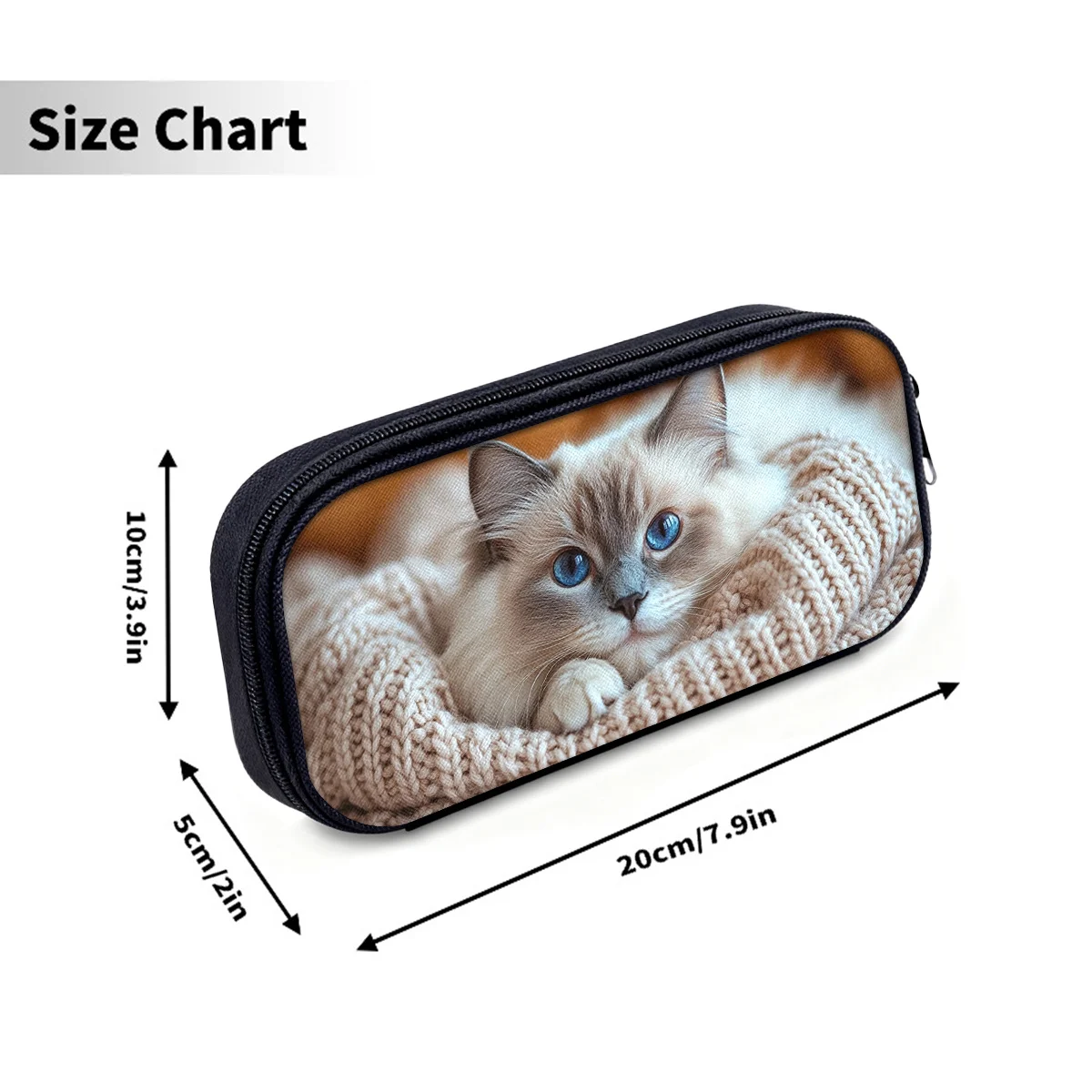 Pencil Bag Pouch Storing Pens And Pencils, Zippered Case Stationary Organization High Quality Materials Making It An Ideal Gift 5