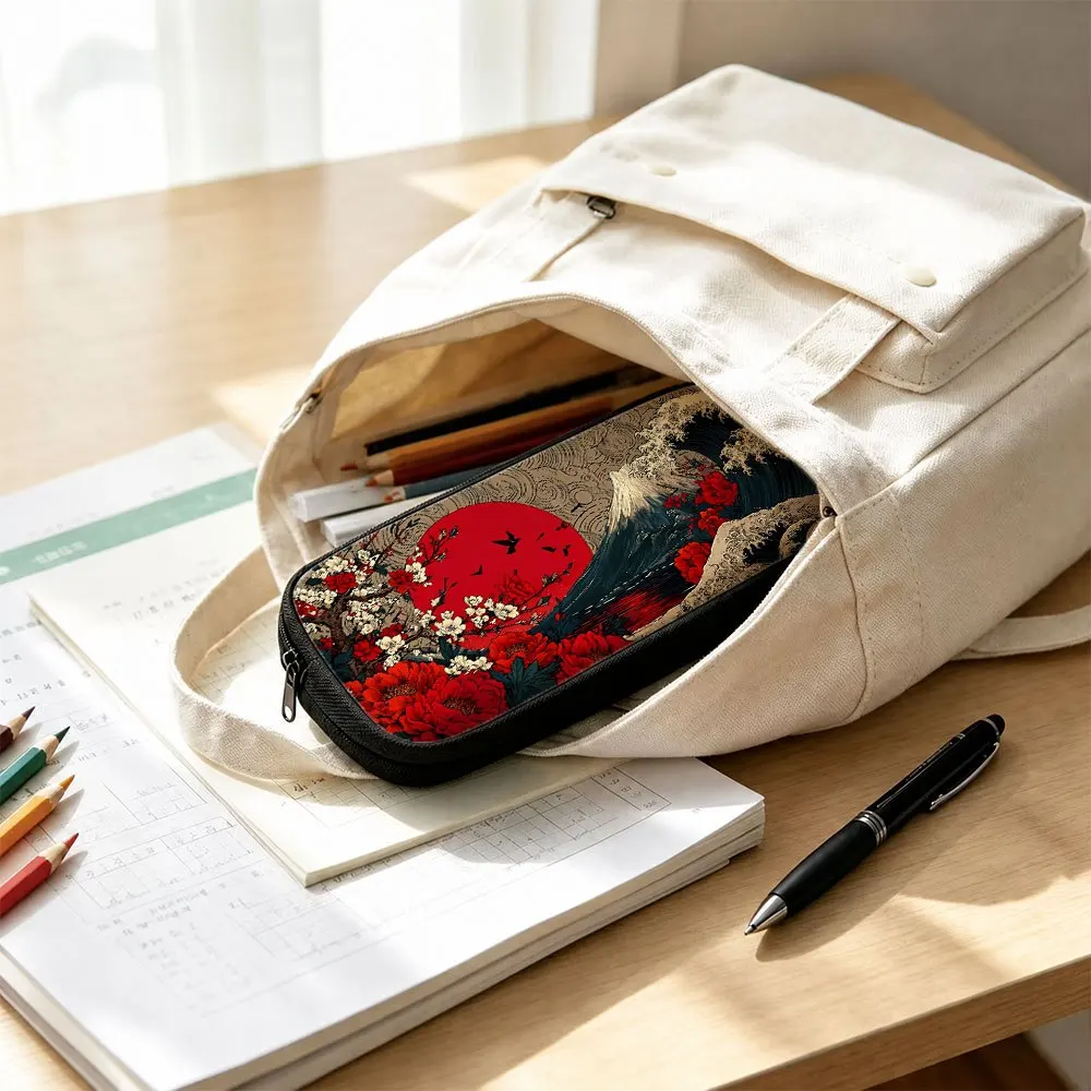 Zipper Pencil Bag, Zipper Storage Pen Case, Suitable To Keep Student School Sketching, Drawing And Writing Kits Organization 5