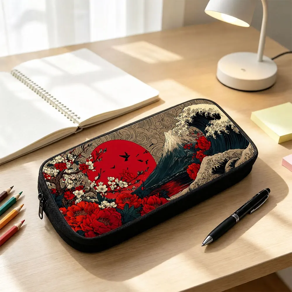 Zipper Pencil Bag, Zipper Storage Pen Case, Suitable To Keep Student School Sketching, Drawing And Writing Kits Organization 3