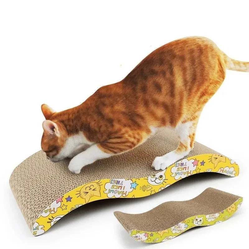 Cat Scratcher Corrugated Cardboard Scratch Board for Claws Sofa Bed — image 4