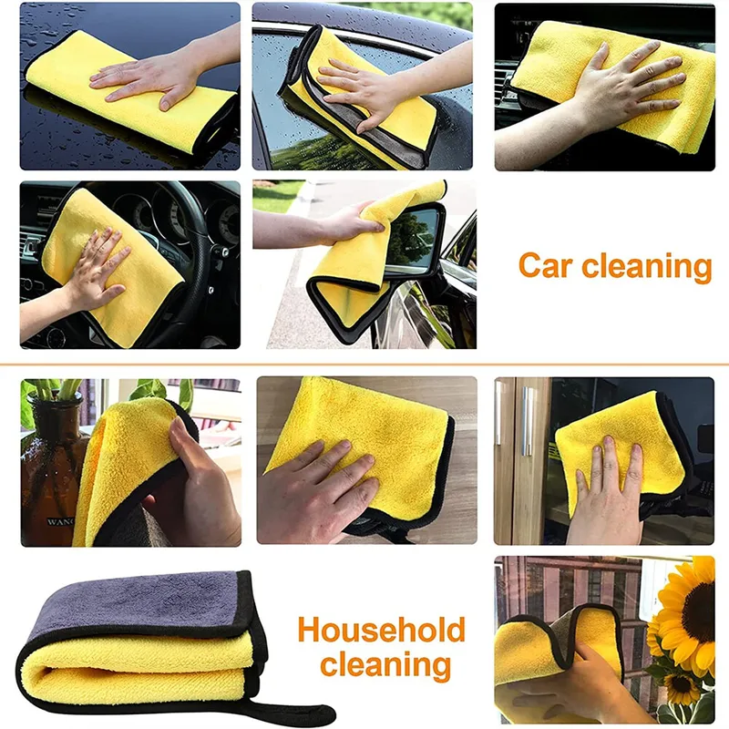 6X Car Cleaning Towels Drying Wash Cloth Microfibre Super Absorbent Polishing — image 6
