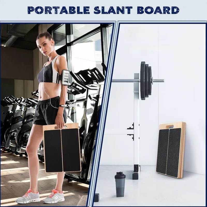 Adjustable Wooden Slant Board, Calf Incline Board