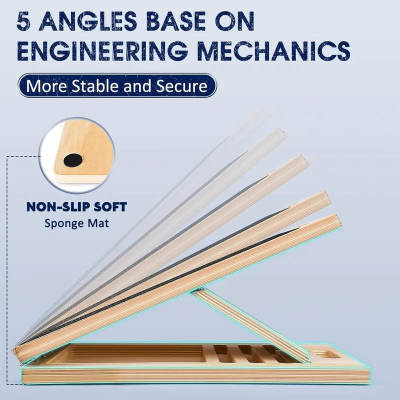 Adjustable Wooden Slant Board, Calf Incline Board