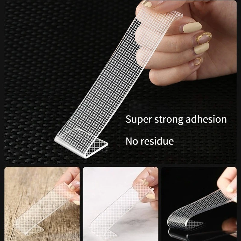 3PCS 3.5M Nano Double Sided Transparent Tape - PET Strong Adhesive, Detachable — image 5