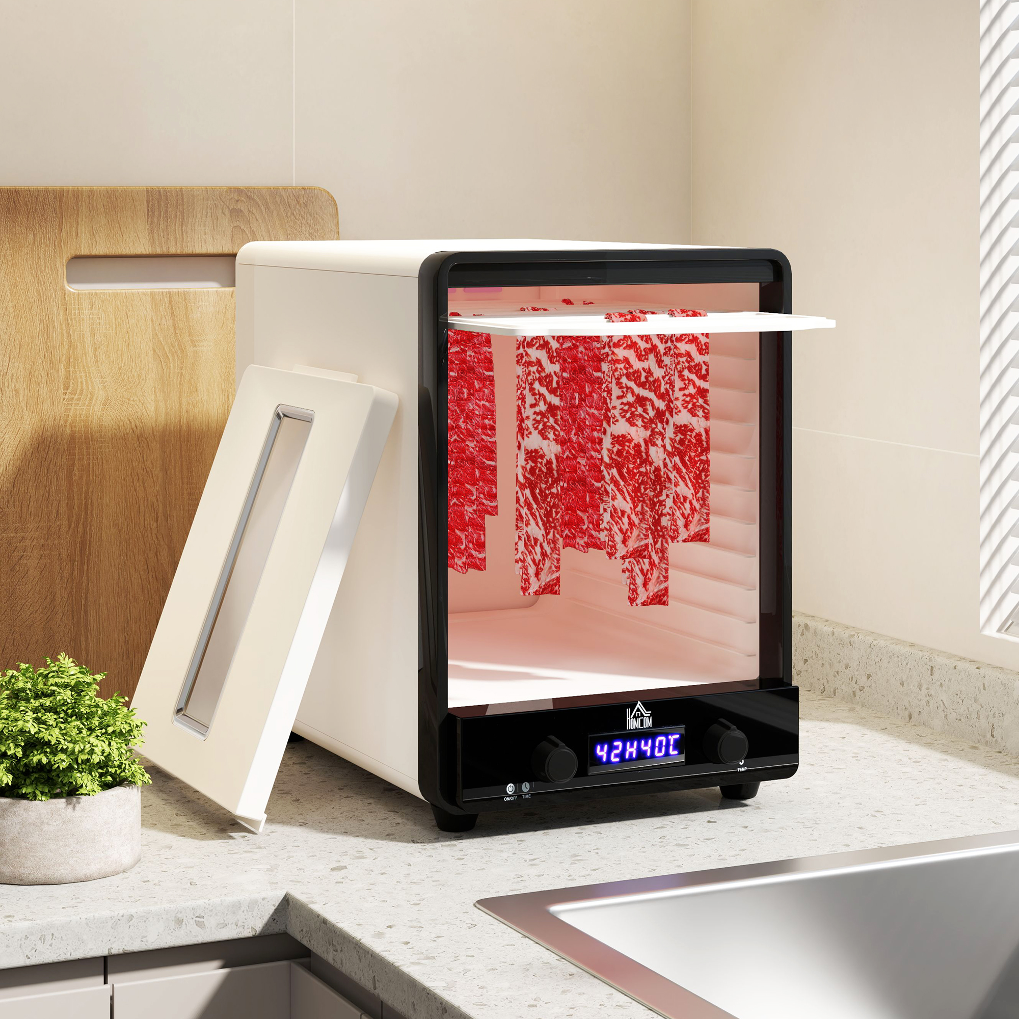 11-Tray Food Dehydrator,40-70â Temperature And Timer