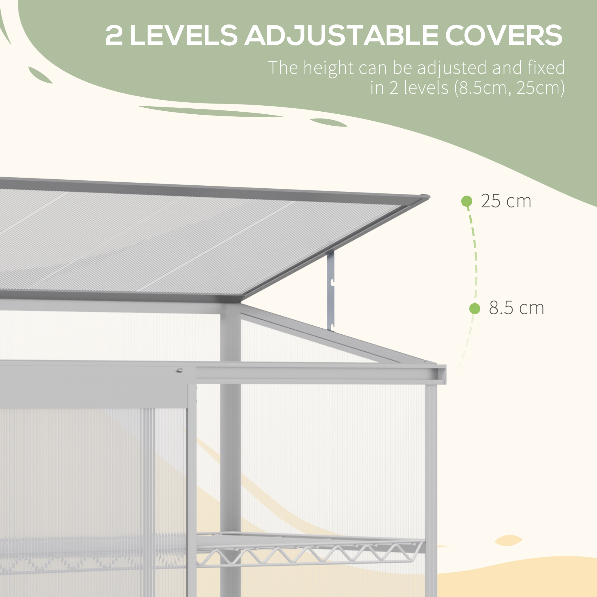 3 Tier Greenhouse Garden Outdoor Cold Frame Plant Flower Growth Transparent