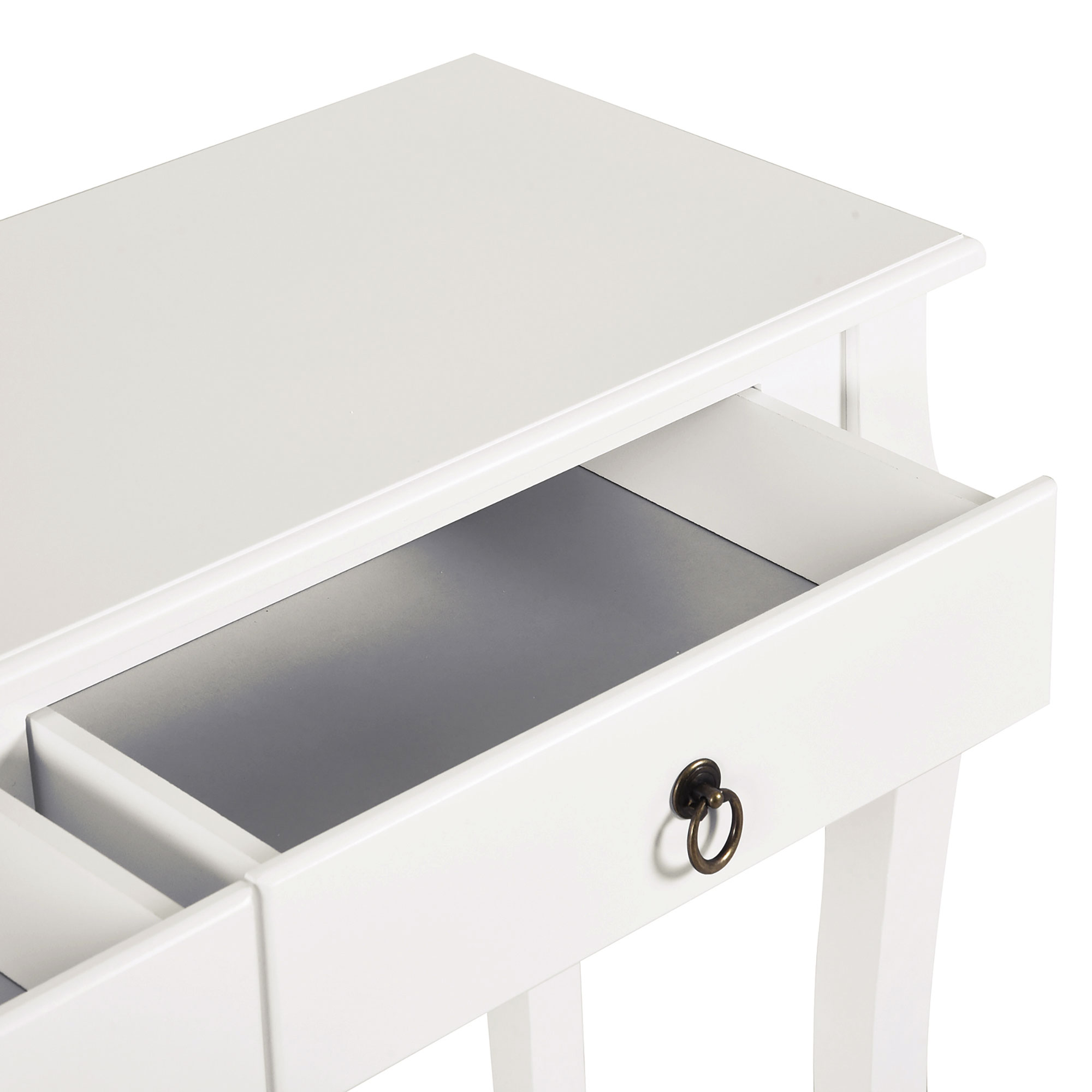 Console Table Modern Sofa Side Desk With Storage Shelves Drawers For Living — image 2