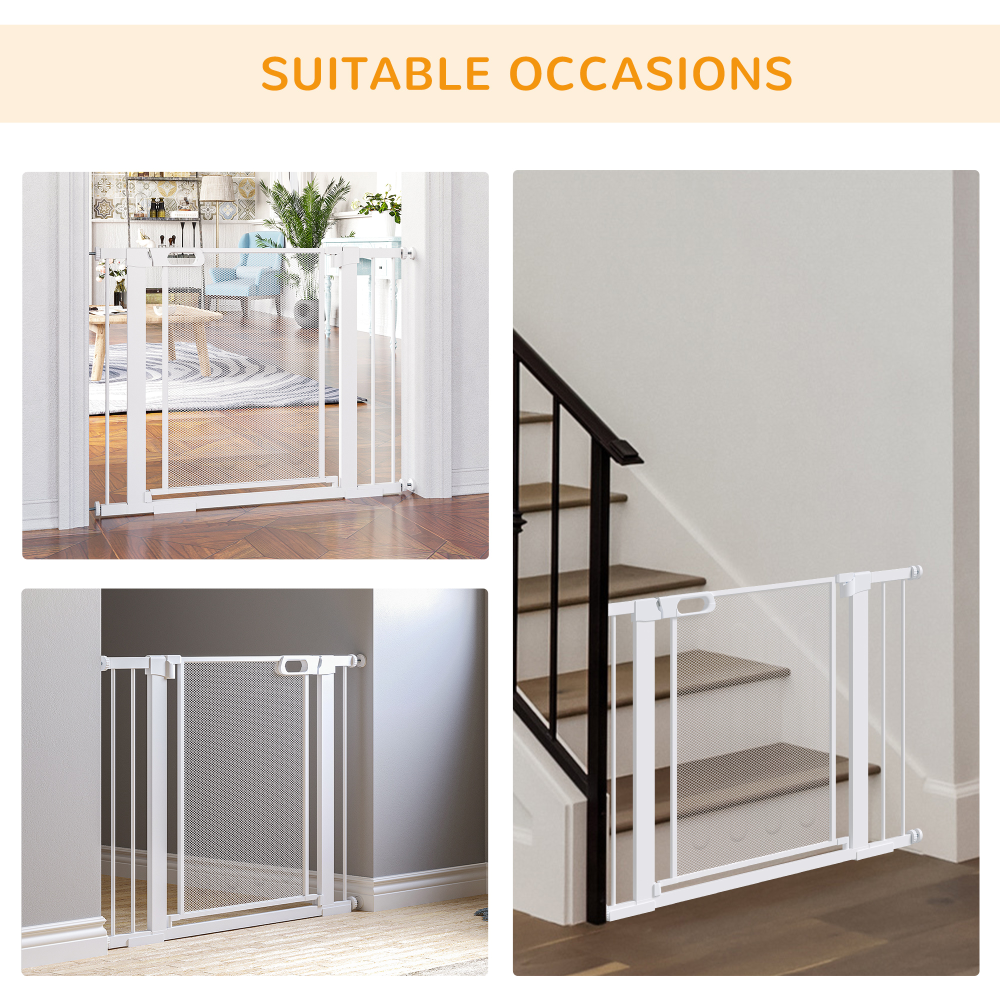 Pet Safety Gate,for Doorways,Staircases,Hallways,with Extensions — image 5