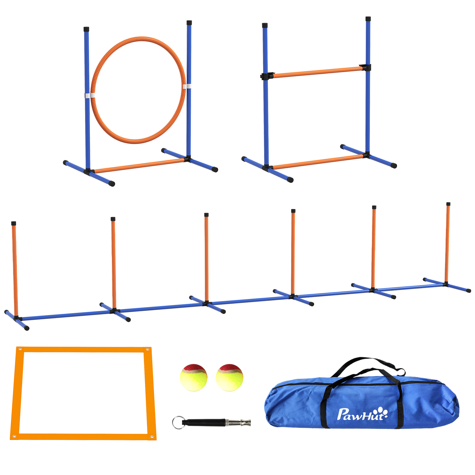 Dog Agility Training Equipment With Weave Poles,Jump Ring,Pause Box,Adjustable — image 5