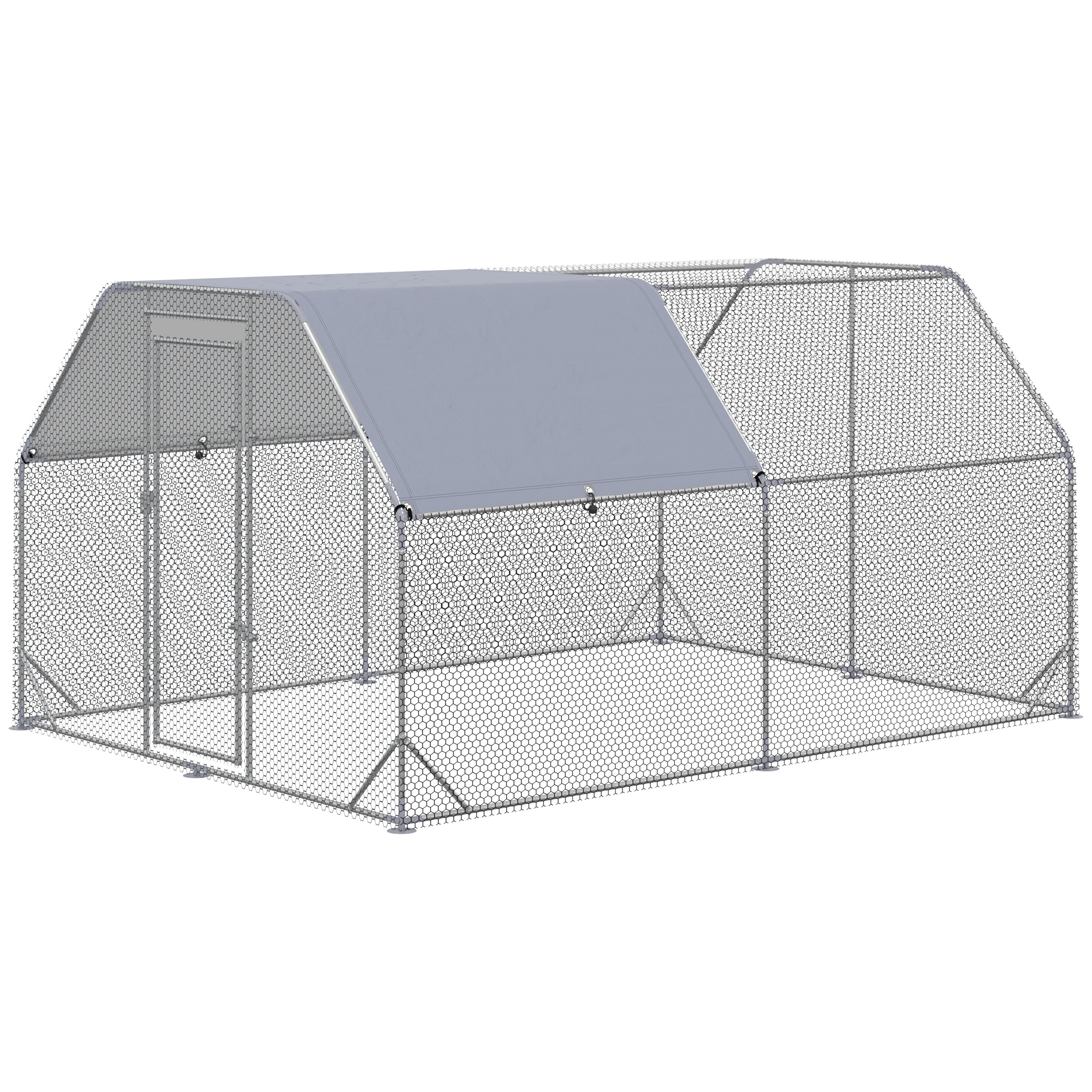 Walk In Chicken Run Coop Hen House Outdoor With Roof For 10-12 Chickens,380 X — image 2
