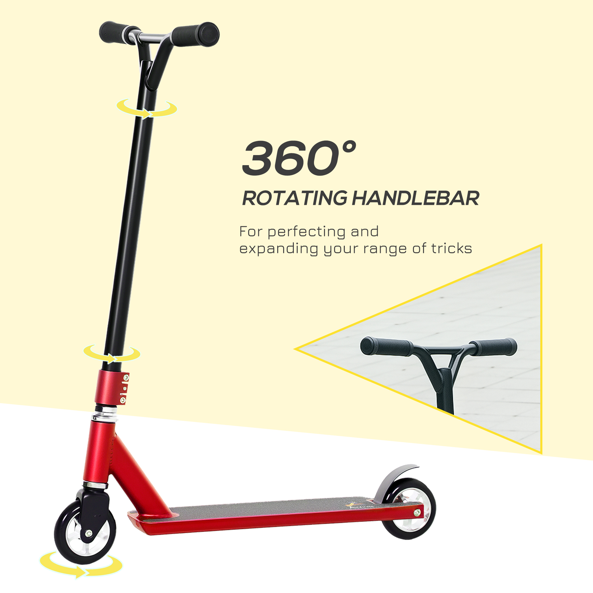 Stunt Scooter,360Â° Entry Level Tricks Scooter W/ Lightweight Aluminium Deck — image 2