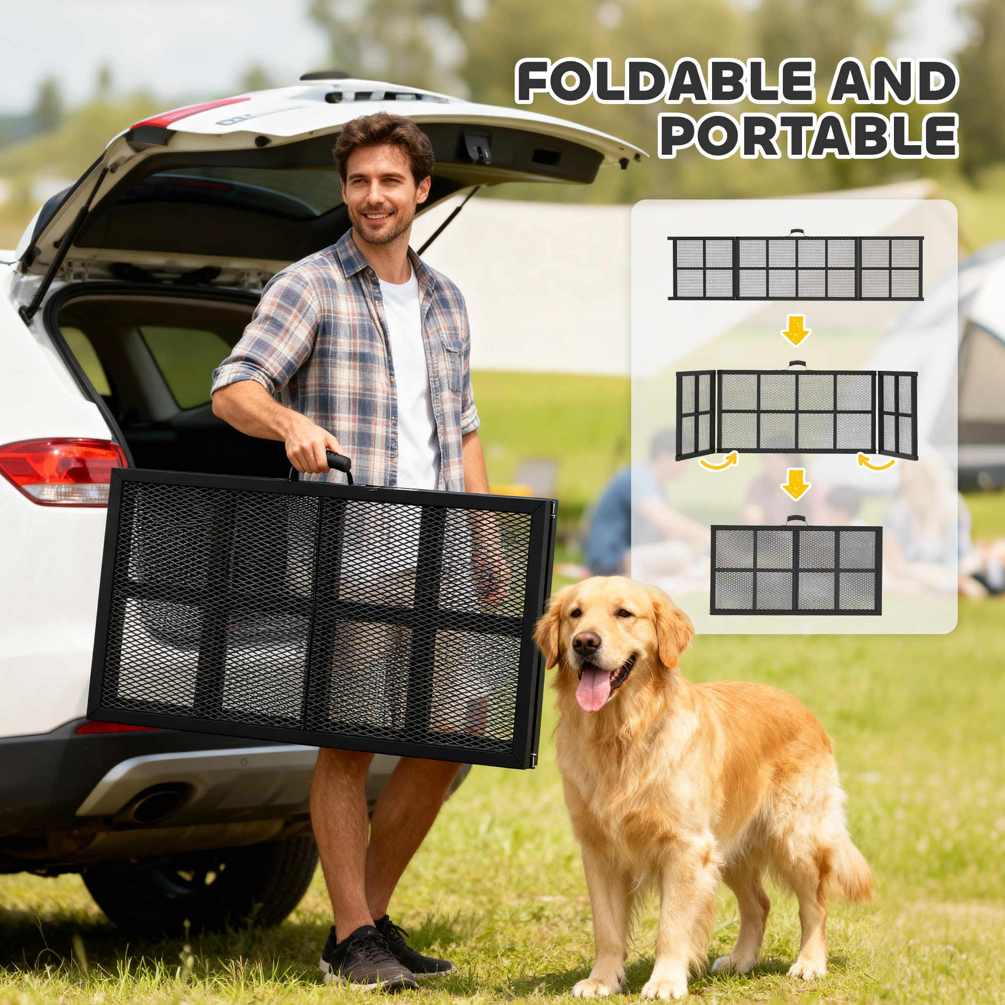191 X 50cm Dog Ramp For Car,Extra Long Pet Stairs With Non-Slip Surface,for — image 5