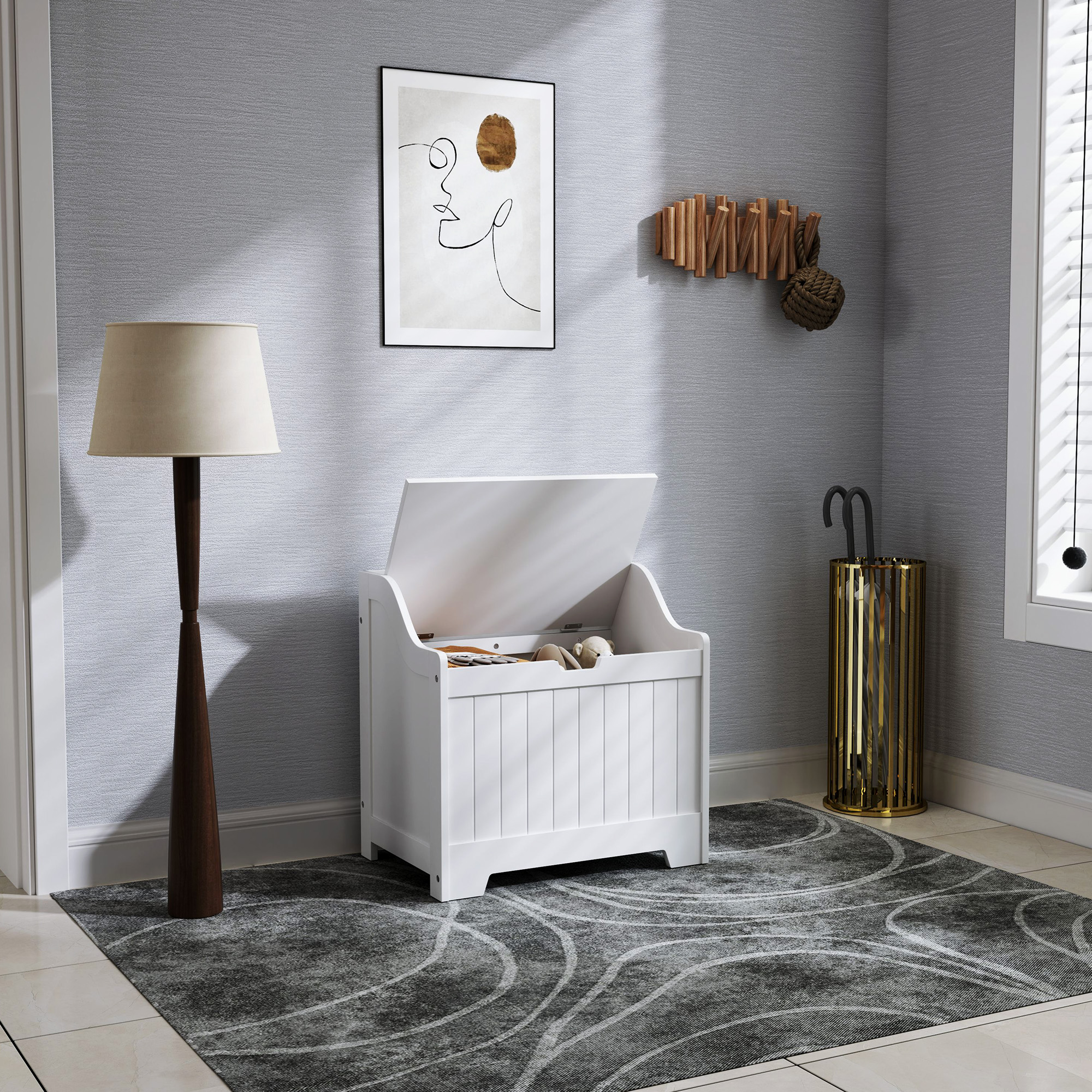 61L Home Storage Chest-White — image 3