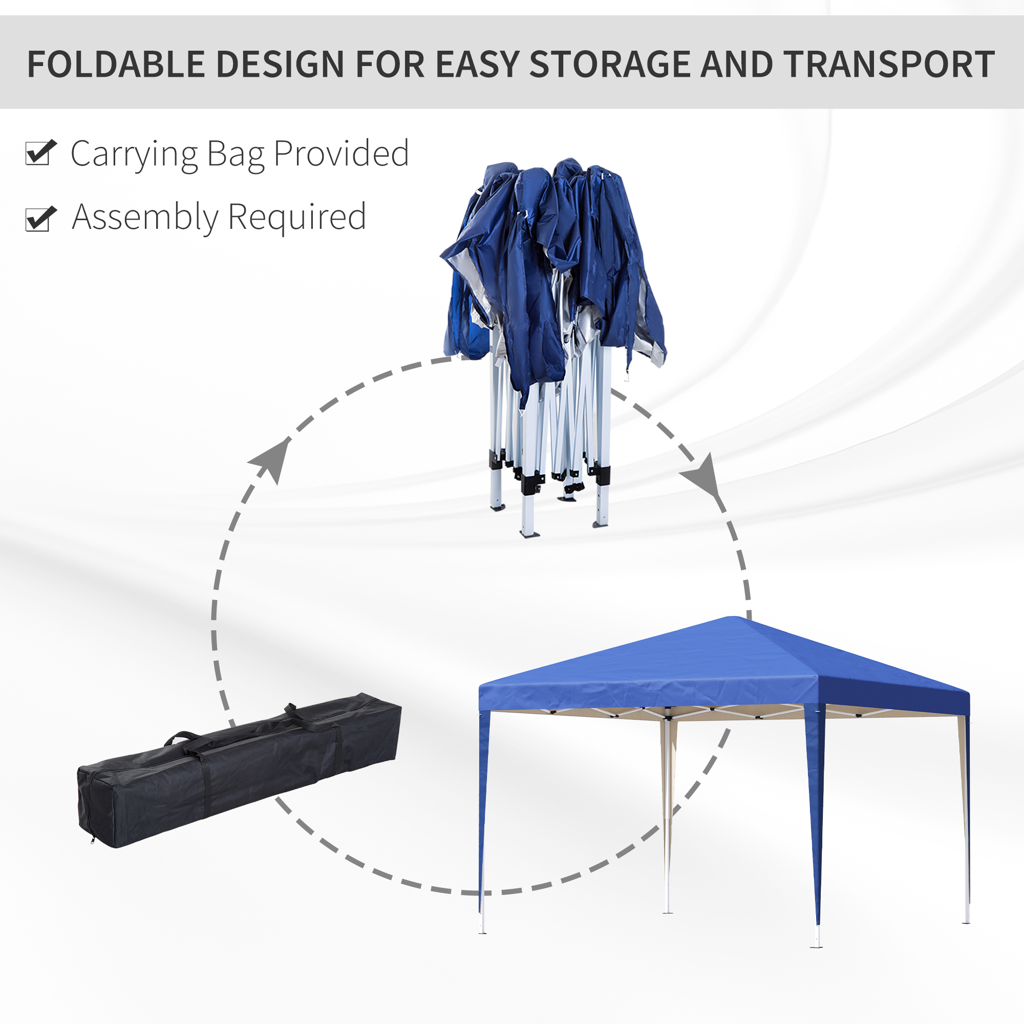 3 X 3M Garden Pop Up Gazebo Height Adjustable Marquee Party Tent Wedding Canopy — image 5