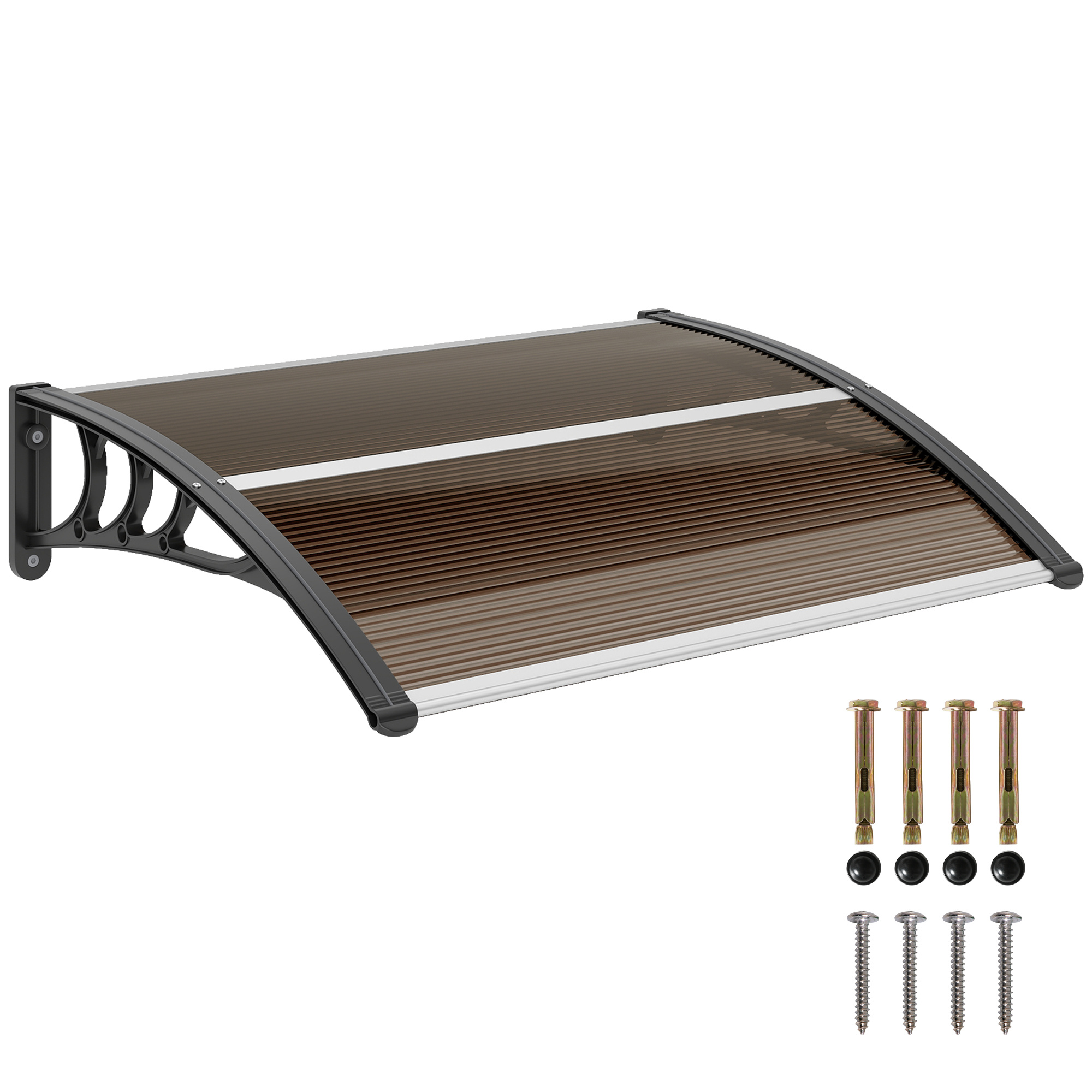 Front Door Canopy Outdoor Awning Aluminium Rigid Plastic