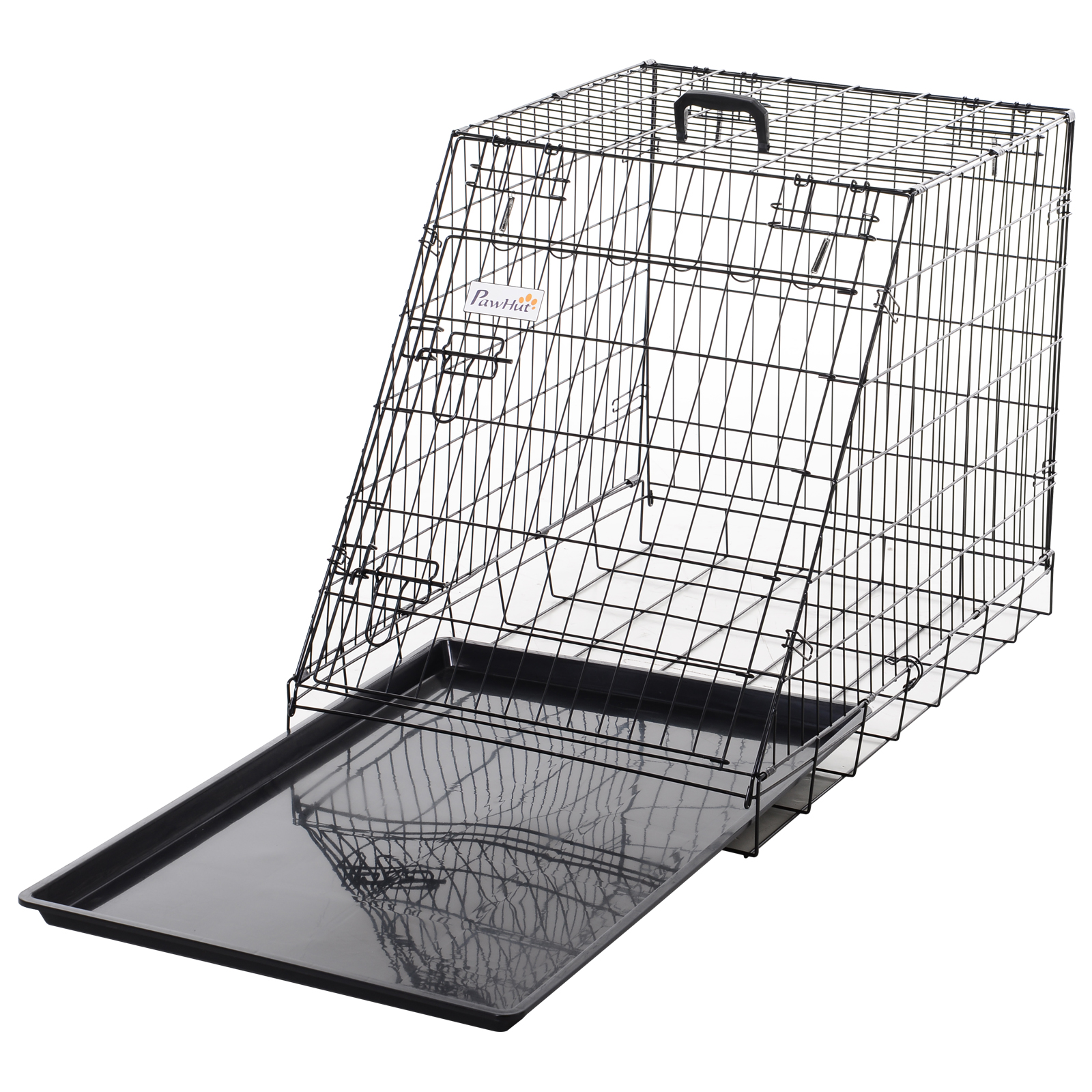 Trapeze Collapsible Dog Pet Travel Box Cage Removable Tray 93 X 58 X 65cm detail photo 10