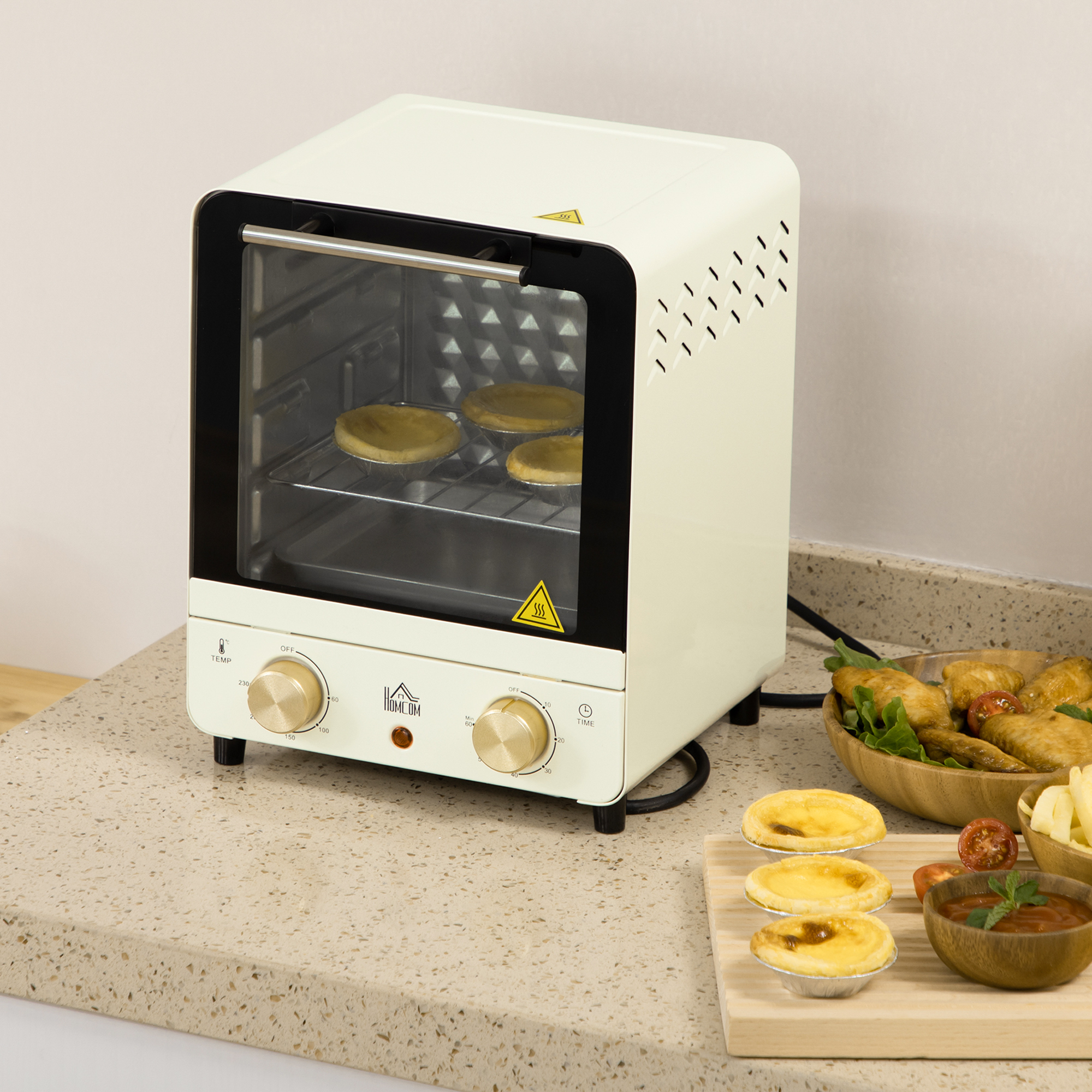 Mini Oven,15 Litres Electric Oven And Grill With 60-230℃ Adjustable — image 5