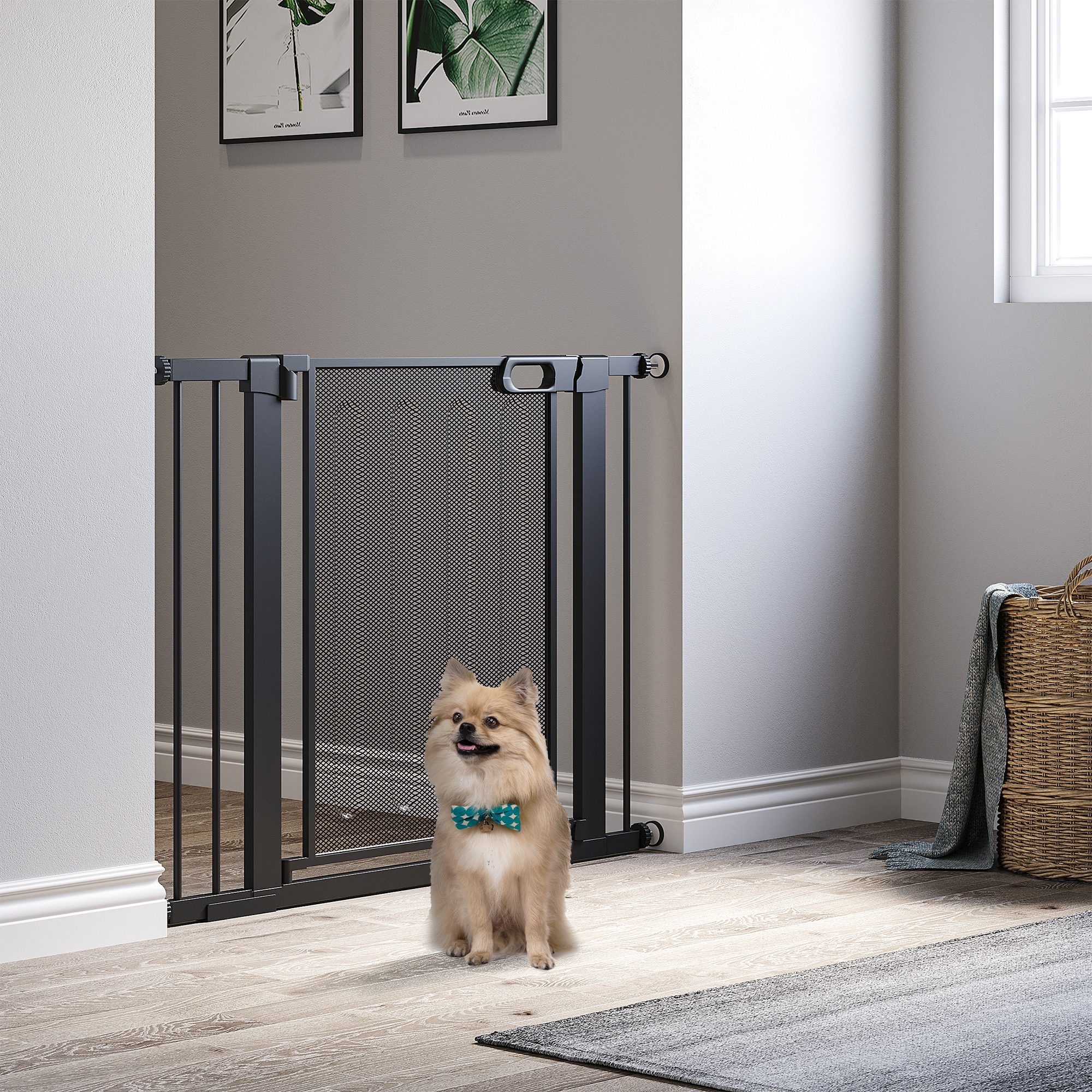 Pressure Fit Safety Gate,for Staircases,Hallways,Doorways W/ Extensions — image 3