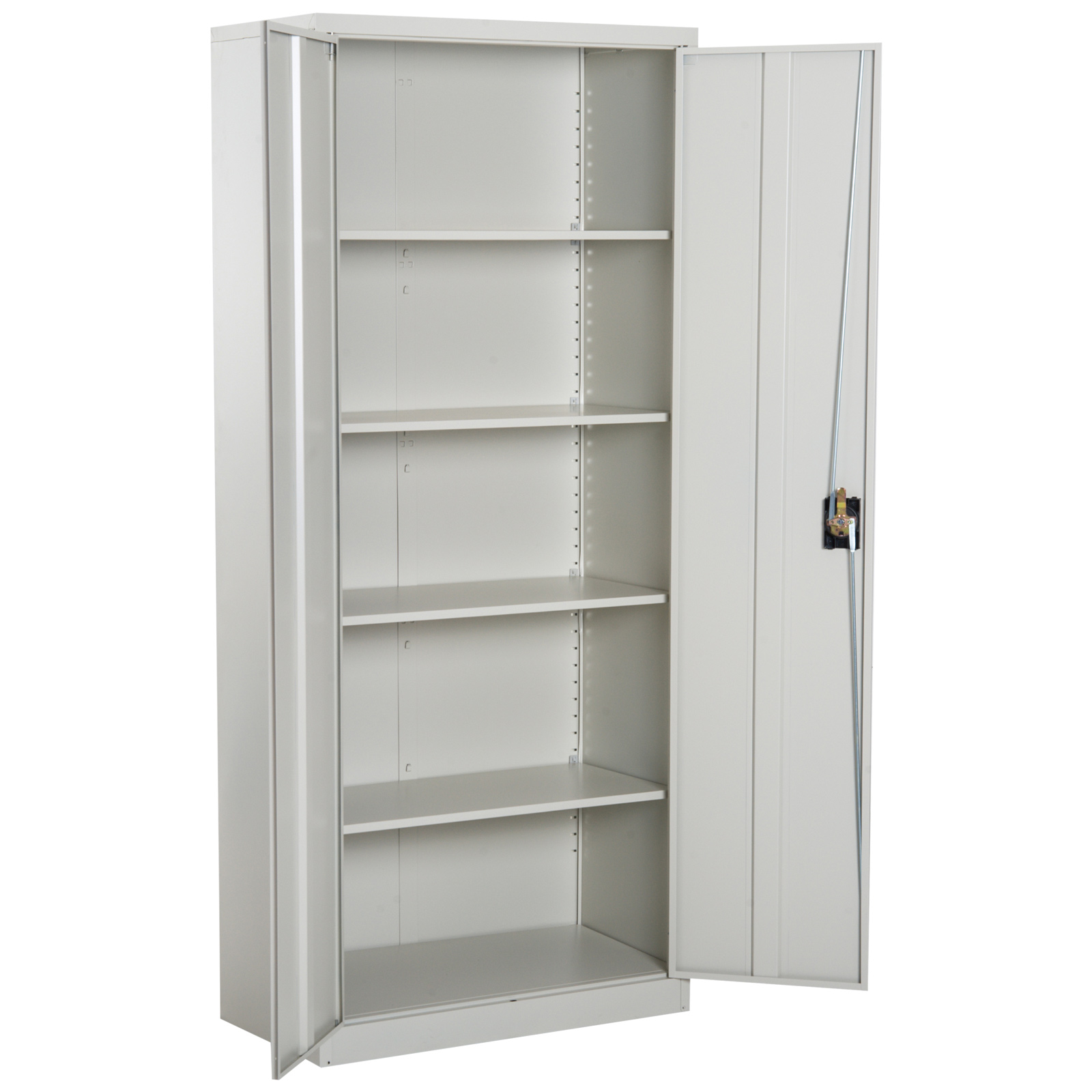 Cool Rolled Steel Tall Office Lockable Filing Cabinet 2 Doors 4 Internal — image 3