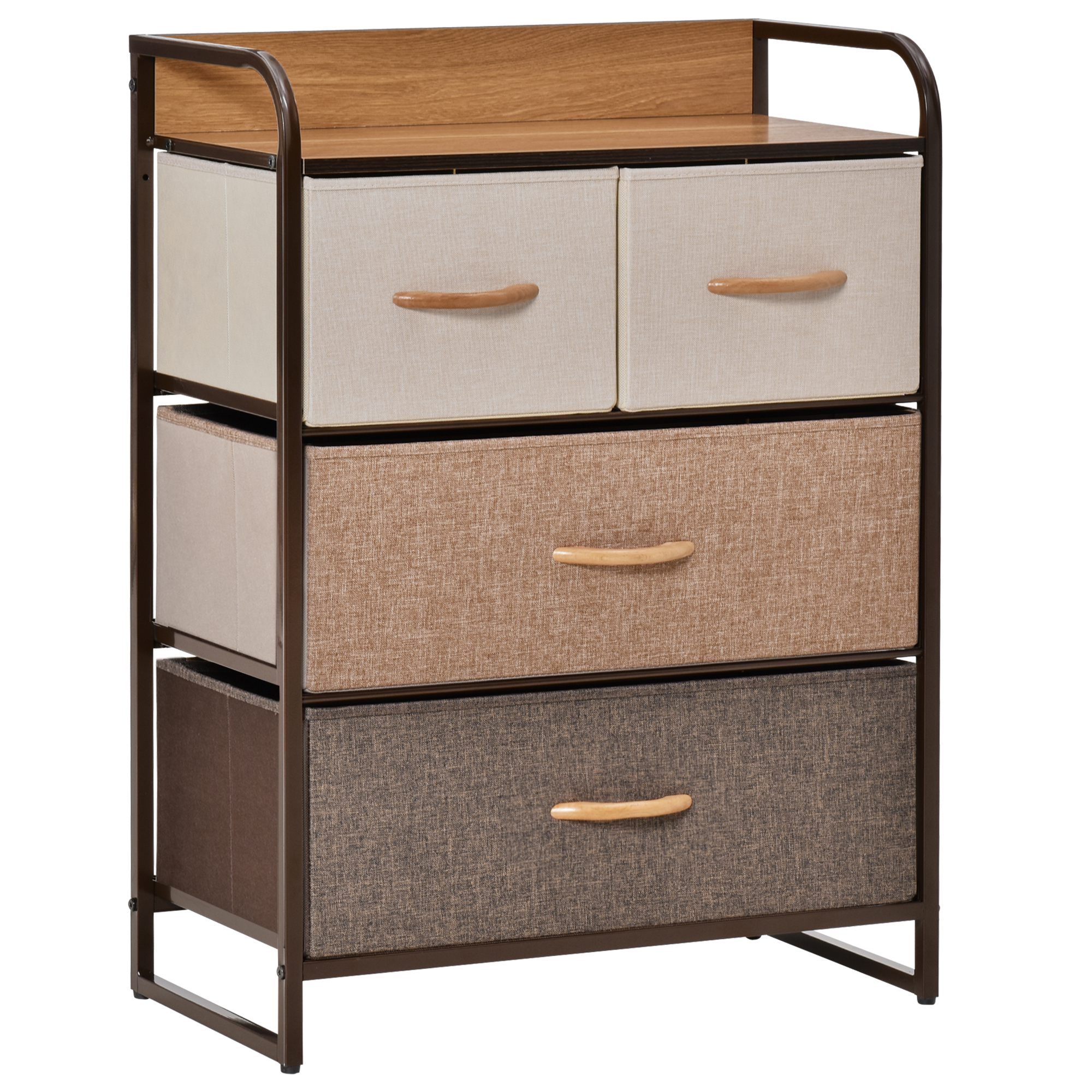 4-Drawer Dresser,3-Tier Storage Organizer,Tower Unit For Bedroom Hallway — image 3