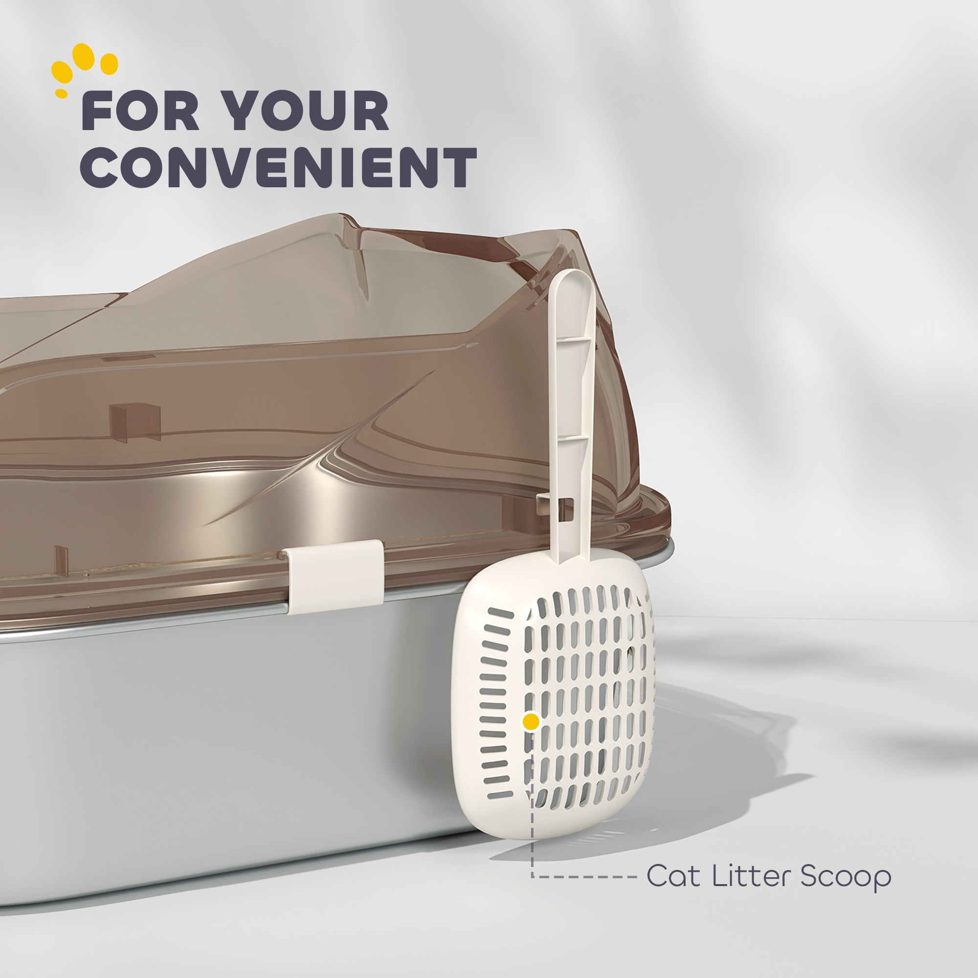 Stainless Steel Litter Box With Lid,High Wall Sided — image 4
