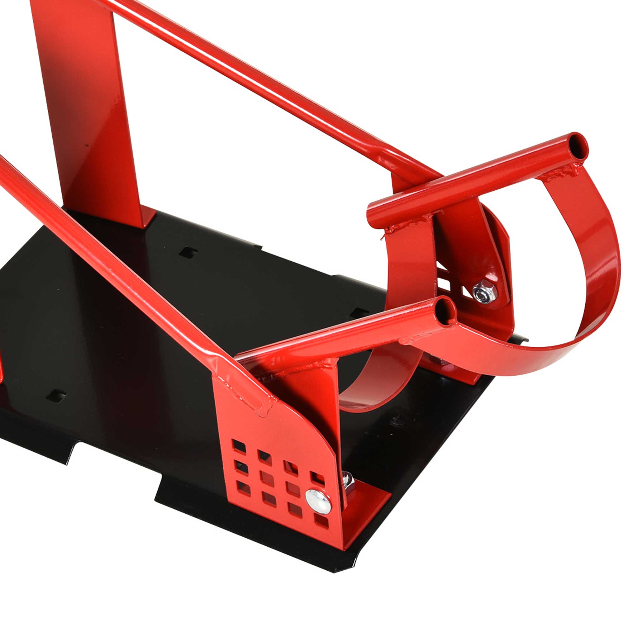 Motorcycle Wheel Chock 8-15.5 Cm Metal Motorbike Holder Pre-Drilled Holes