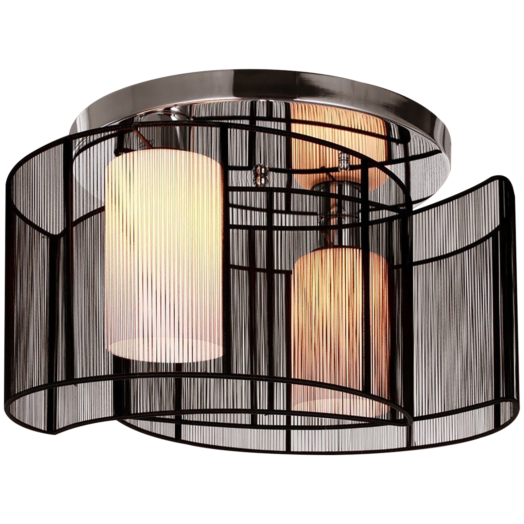 Modern chandelier,semi-flush mount ceiling light with 2