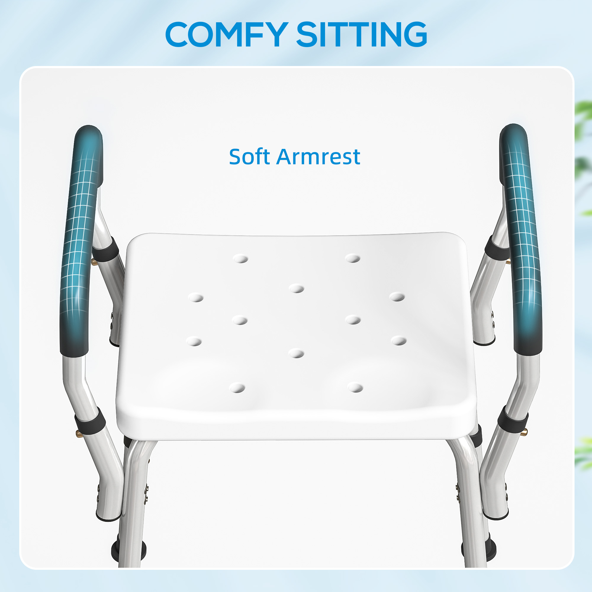 57-69cm Aluminium Frame Bath Seat — image 4