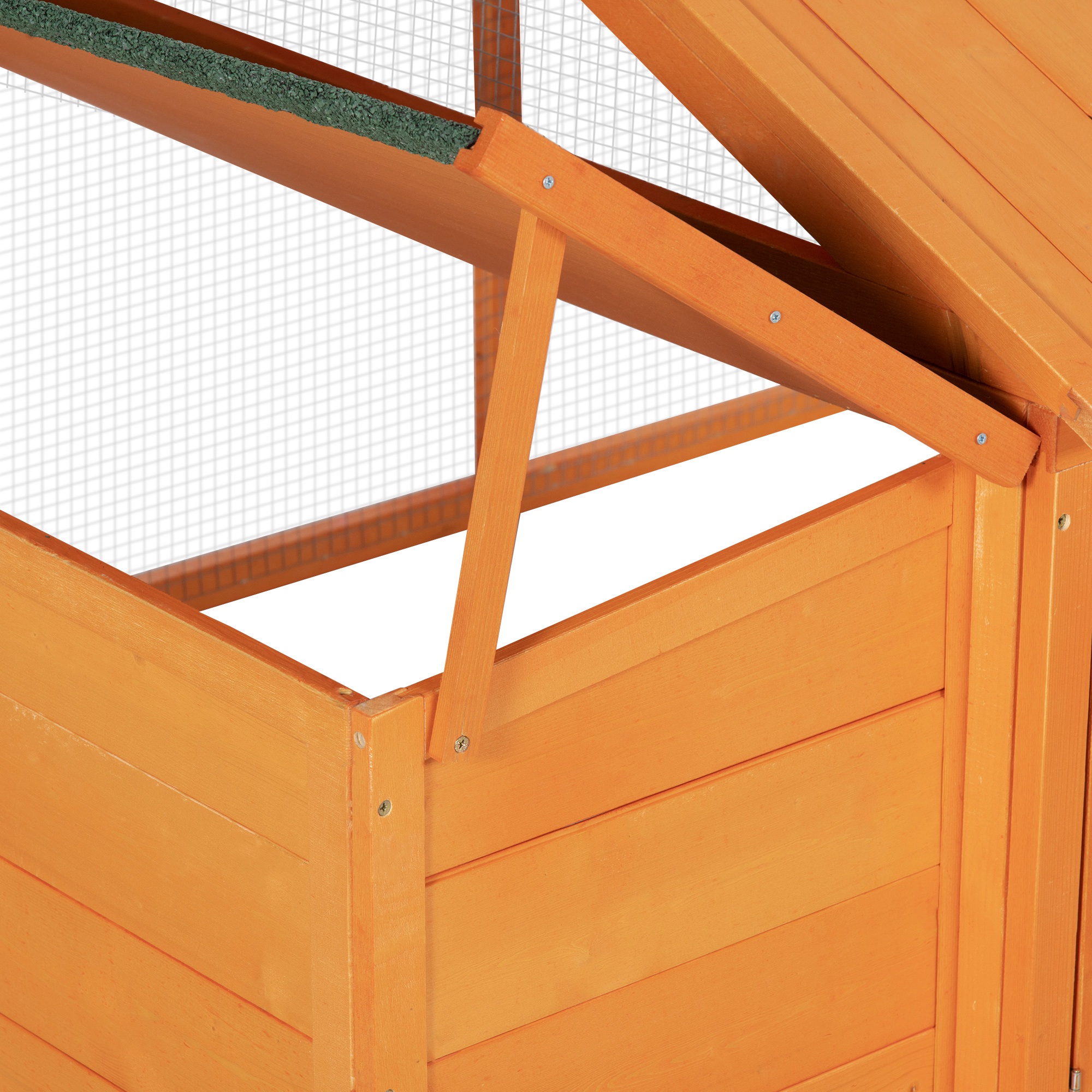 Wooden Chicken Coop With Nesting Box,Openable Roof,for 4-8 Chickens — image 2