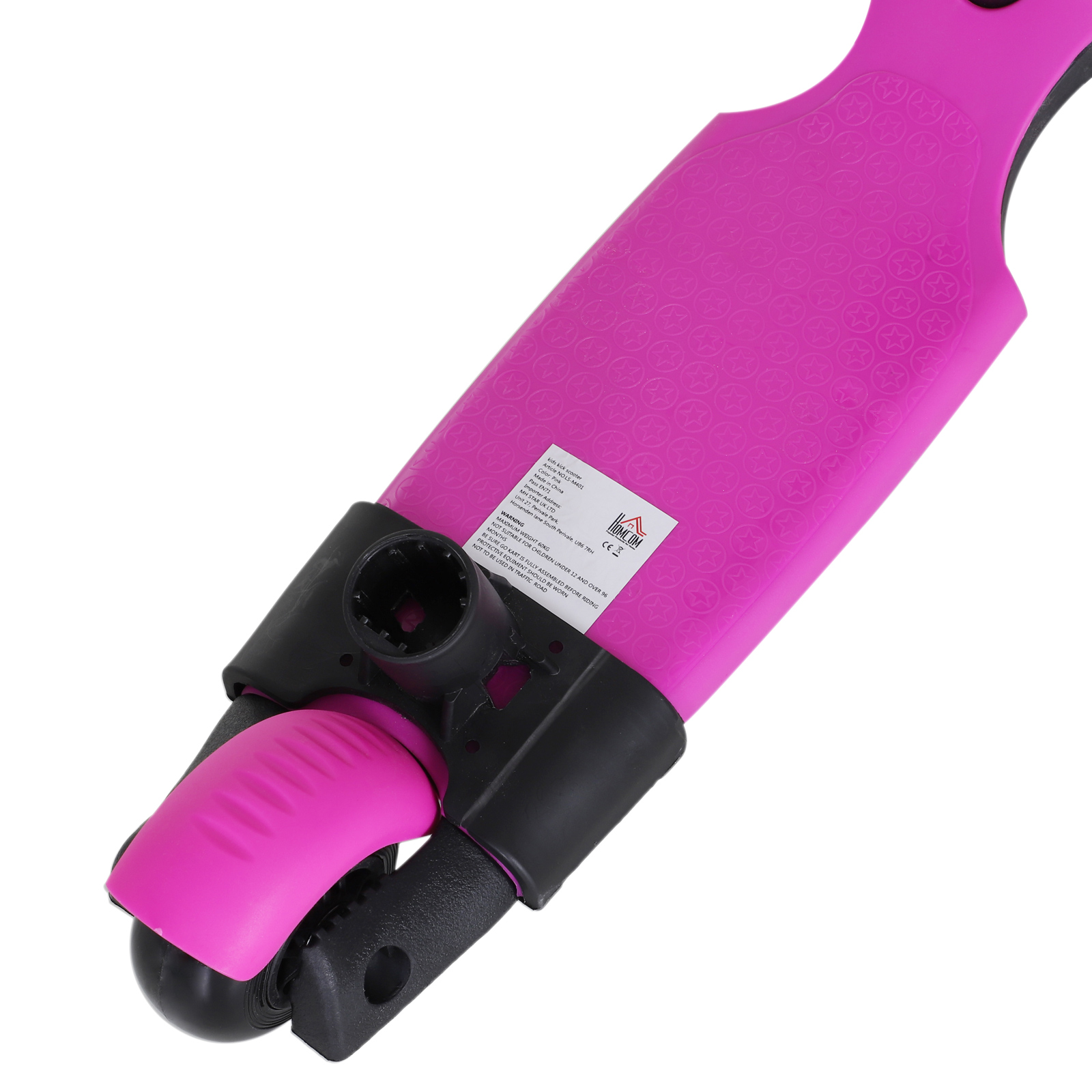 Adjustable Kids Toddler Scooter,with Removable Seat,Back Handle,Pink — image 5