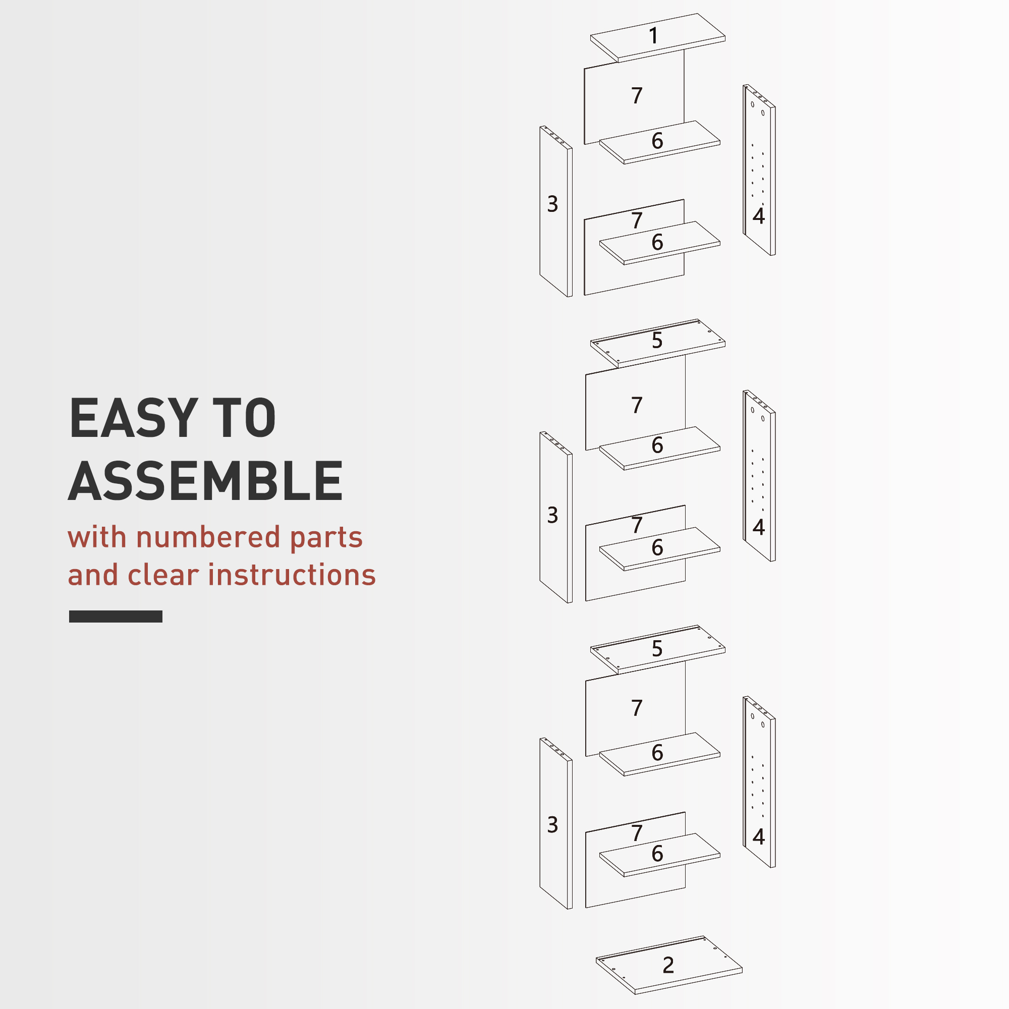 260 Narrow CD Storage Unit-Black — image 3