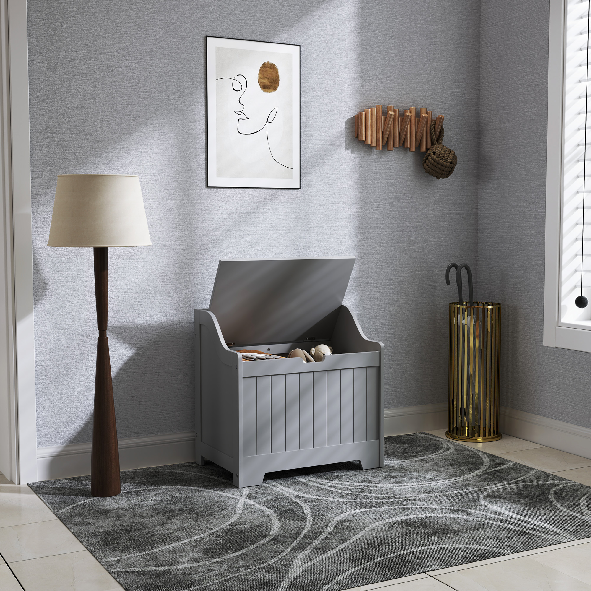 61L Home Storage Chest-Grey