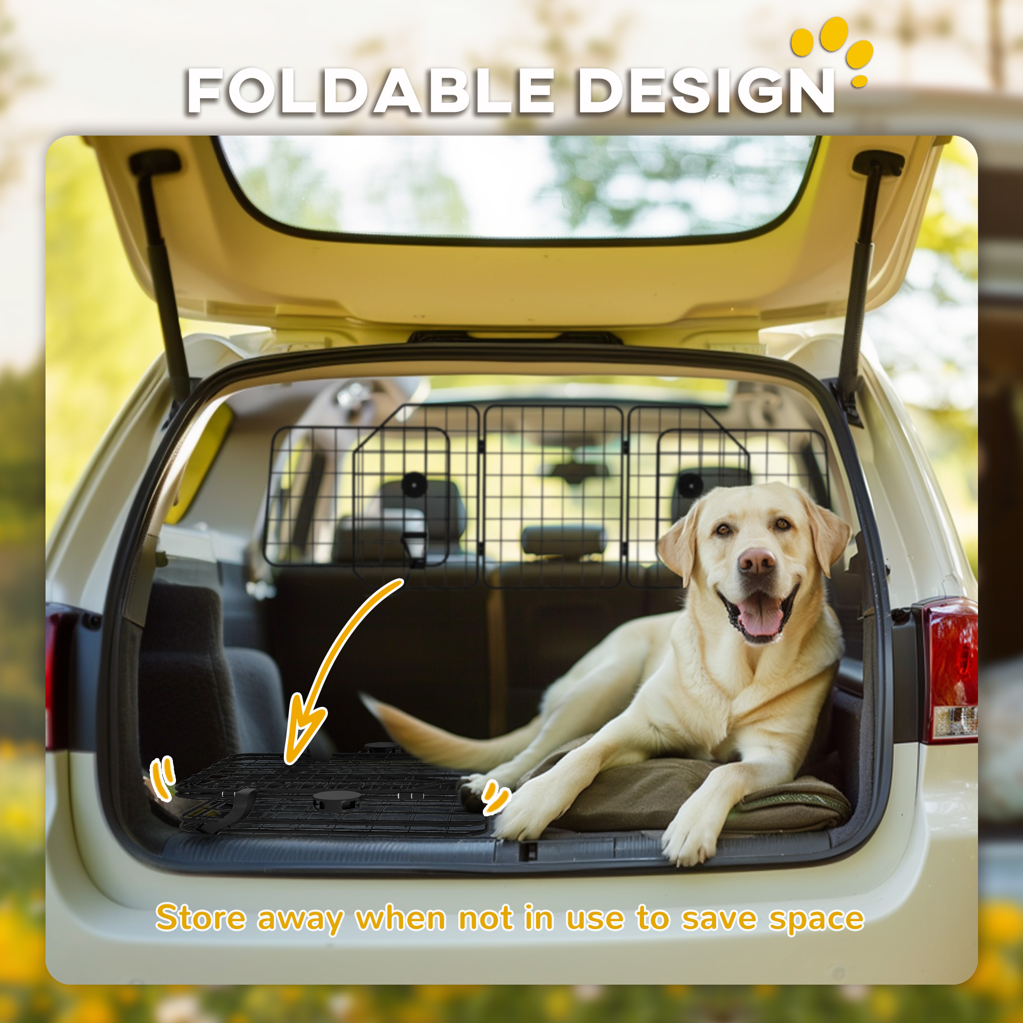 Dog Guard For Cars,Vans,Vehicles,with 93-150cm Adjustable Width — image 4