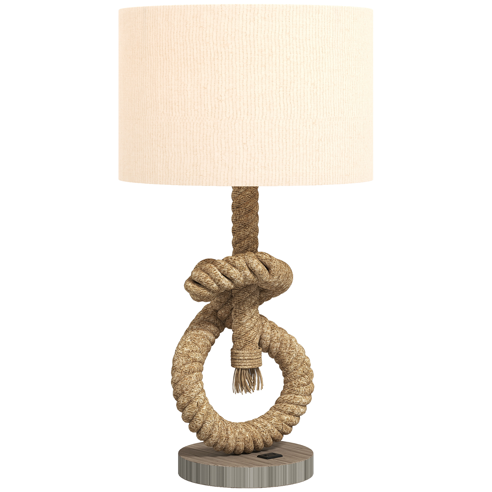 Nautical LED Table Lamp With USB Charging Port,Bedside Desk For Bedroom,Living — image 2