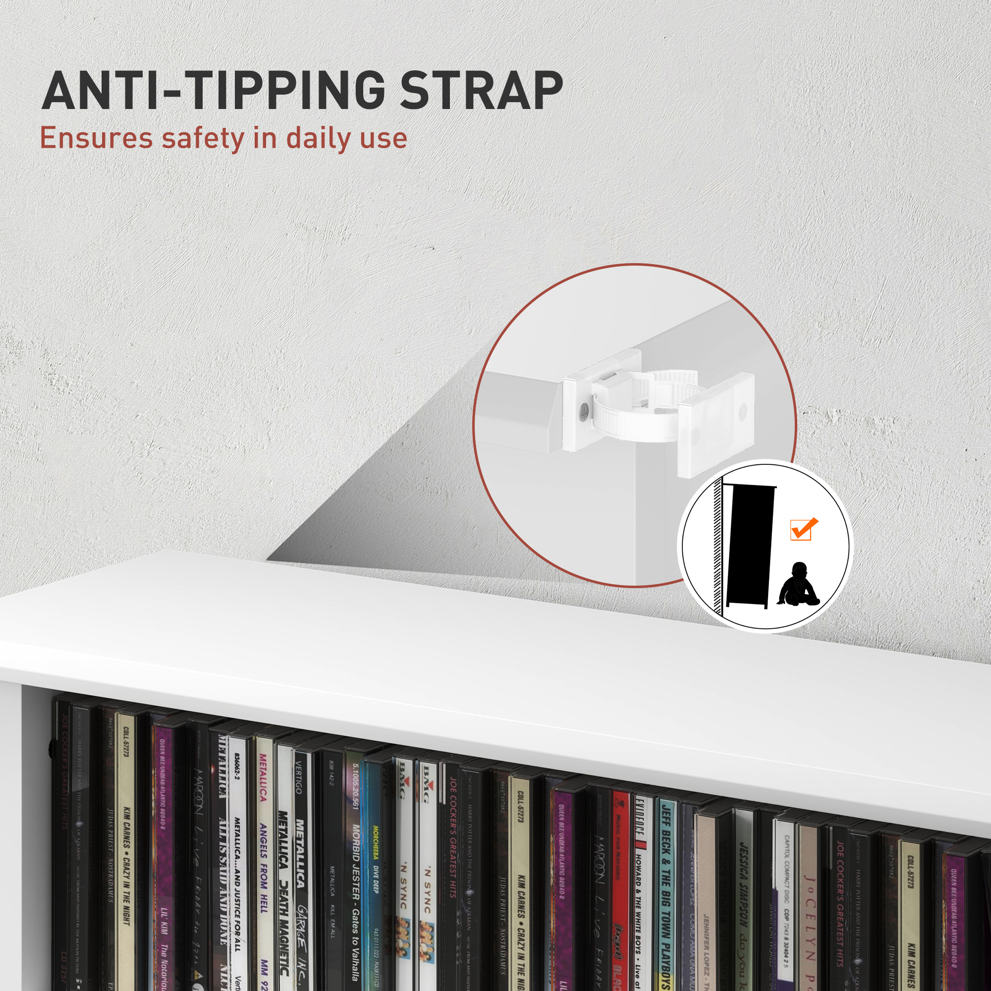 360 CD Storage Unit-White — image 3