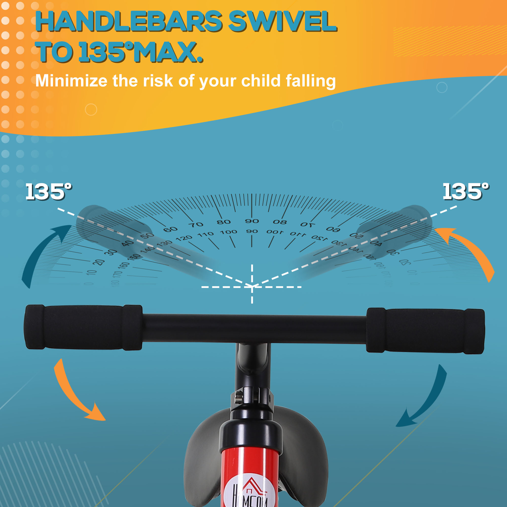 11 Inch Kids Balance Bike Training Pedal Bicycle W/ Removable Stabilizers EVA — image 2
