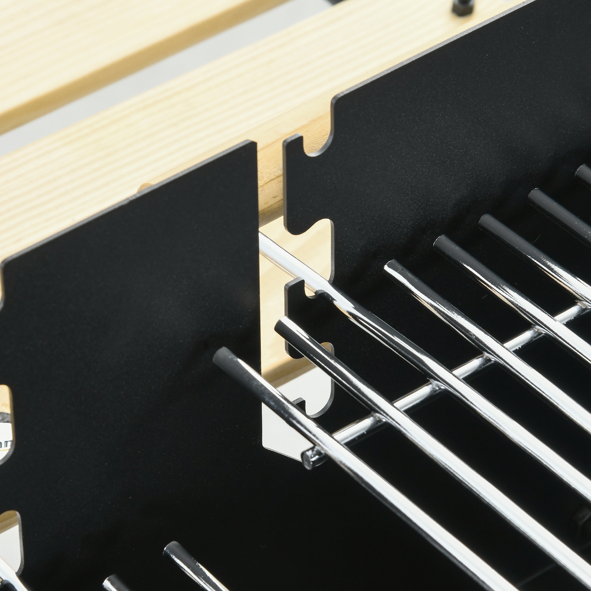 CharcoalÂ BBQÂ Grill,BarbecueÂ Trolley With Double Adjustable Grill,Side — image 2