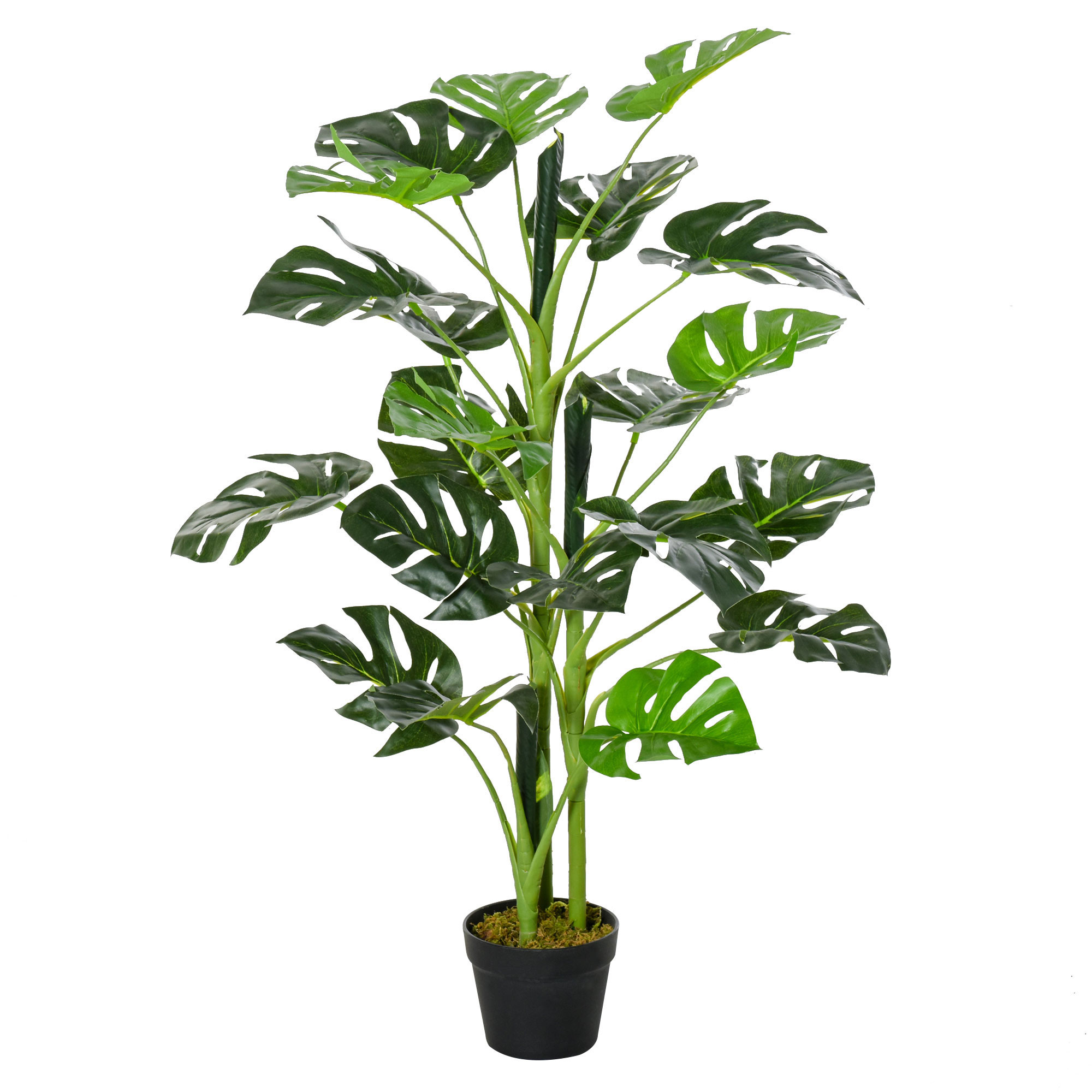 Outsunny 100cm/3.3FT Artificial Monstera Tree Decorative